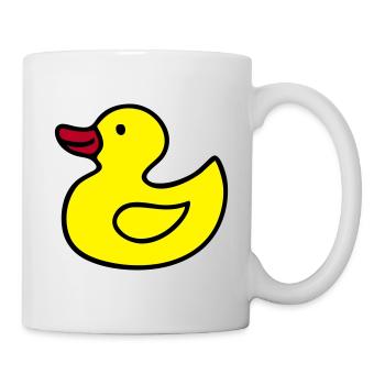 Duck, Duck, Rubber Ducky - Mug - white - Right