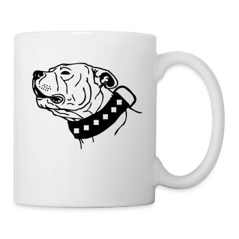 americanstaffy2a - Mug blanc - blanc - Droite