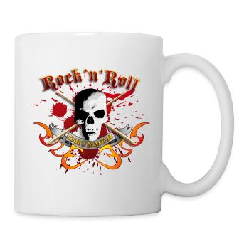 drummer_skull_a - Mug - white - Right