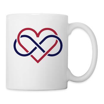 polyherz - Tasse - Weiß - Rechts