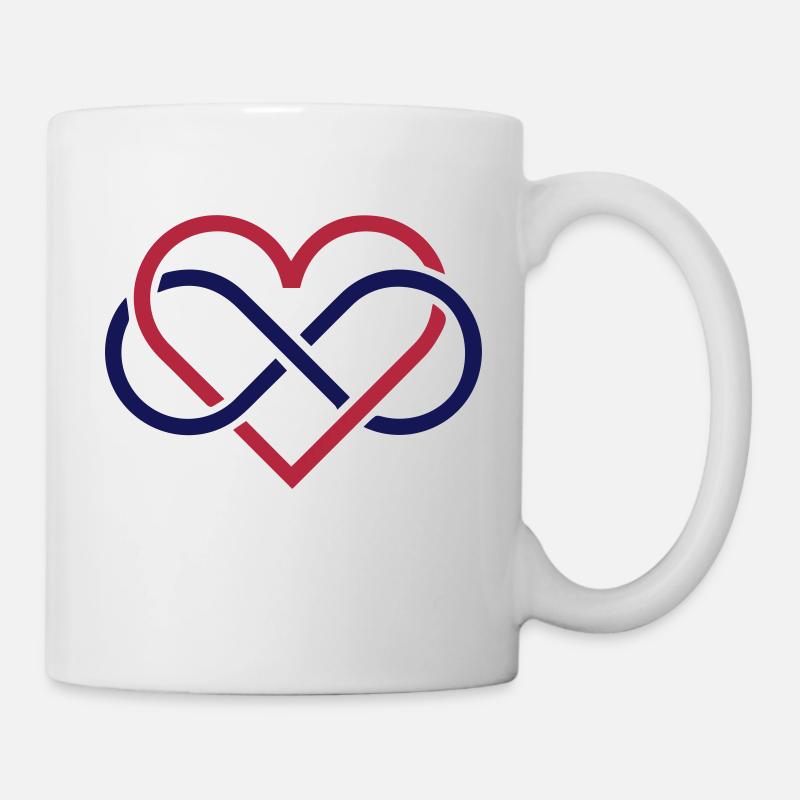 poly heart - Mug - white