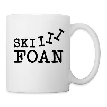 Ski i i i foan - Tasse - Weiß - Rechts