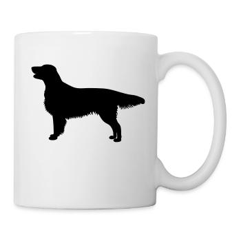 Flat Hündin - Tasse - Weiß - Rechts
