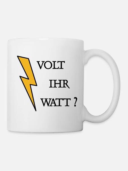 Volt Ihr Watt - Tasse - Weiß