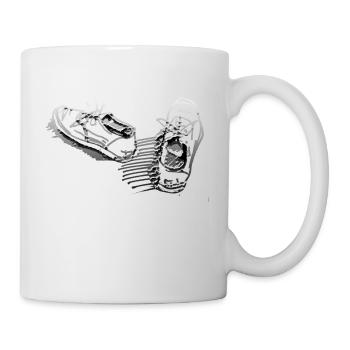 Schuhe - Tasse - Weiß - Rechts