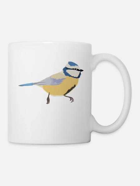 Blaumeise - Tasse - Weiß