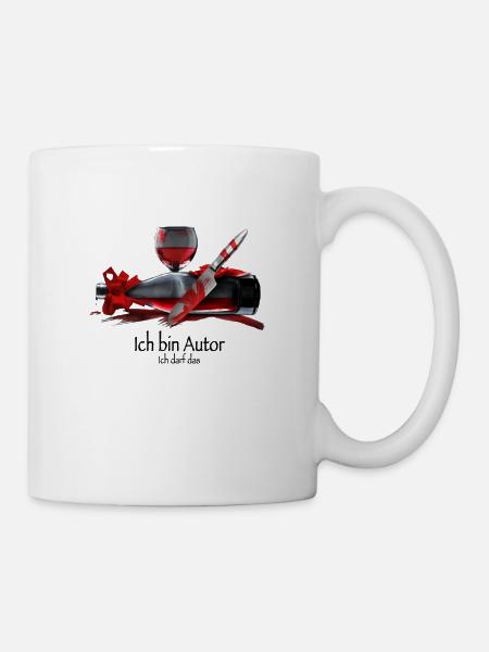 Ich bin Autor - ich darf das - Tasse - Weiß