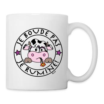 Vache - Je Boude Pas, Je Rumine - Mug blanc - blanc - Droite