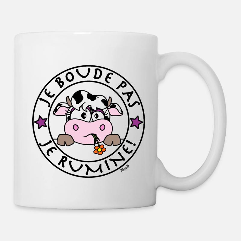 Vache - Je Boude Pas, Je Rumine - Mug blanc - blanc