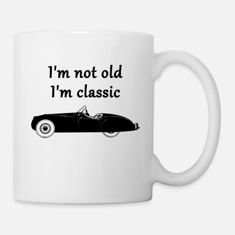 Voiture ancienne classique - Mug blanc - blanc