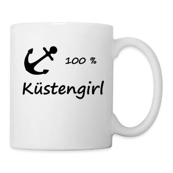 100 % Küstengirl - Tasse - Weiß - Rechts