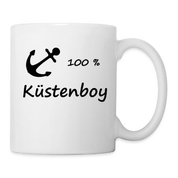 100 % Küstenboy - Tasse - Weiß - Rechts