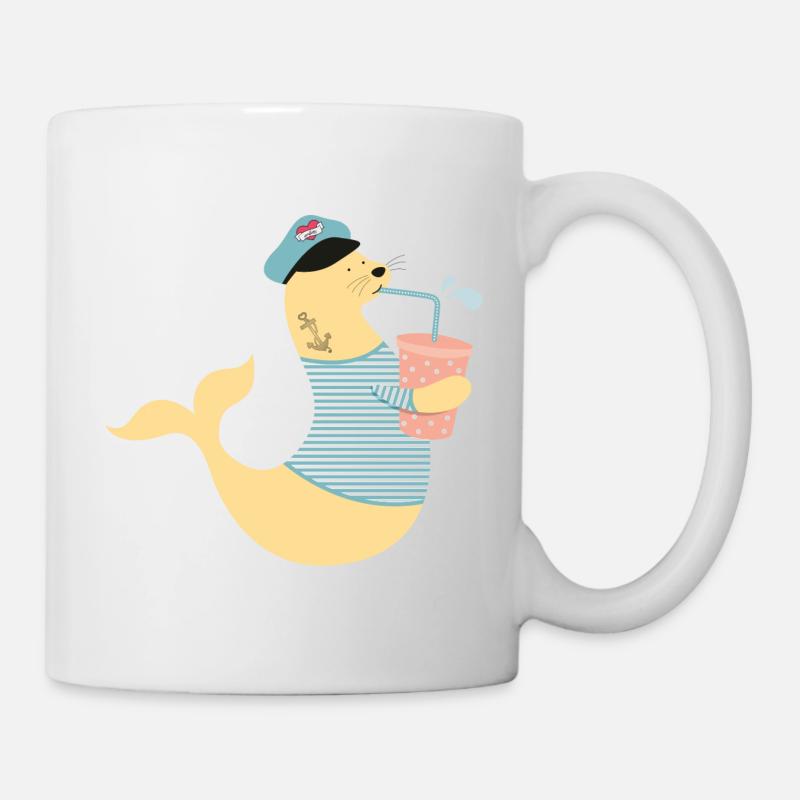 THIRSTY SEAL - Tasse - Weiß