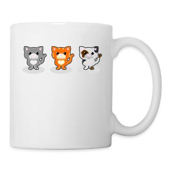 Süße Katzen - Tasse - Weiß - Rechts