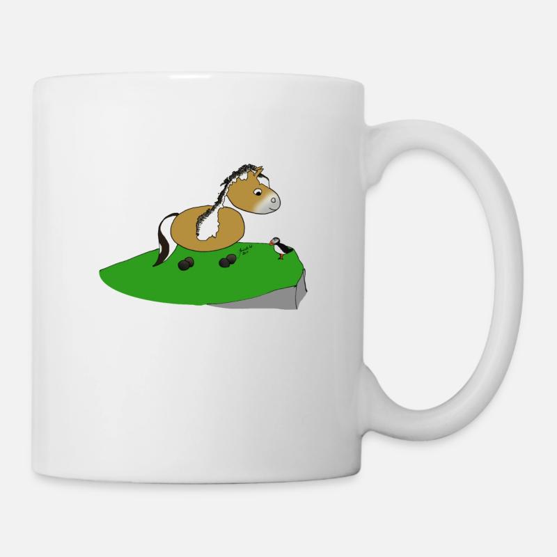 Snorre und Puffin - Tasse - Weiß
