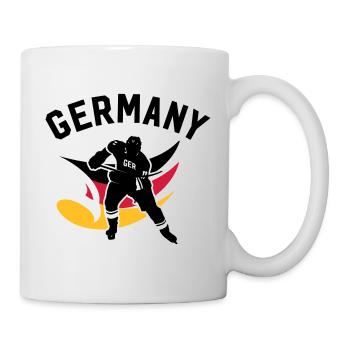 GERMANY EISHOCKEY STÜRMER MIT ADLER - Tasse - Weiß - Rechts