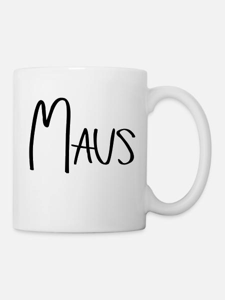 maus - Tasse - Weiß