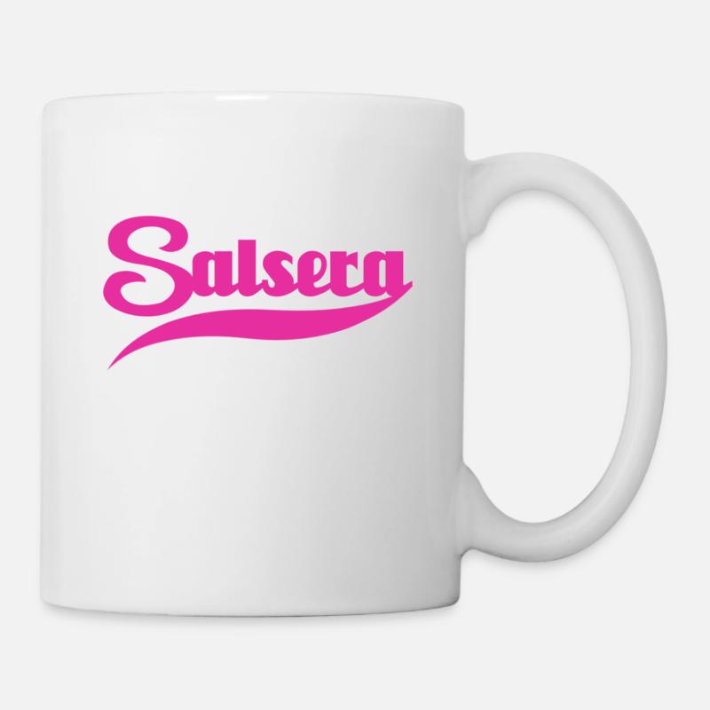 rose salsera - Danse Shirts - Mug blanc - blanc