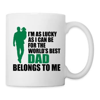 World's best dad fathers day - Mug - white - Right