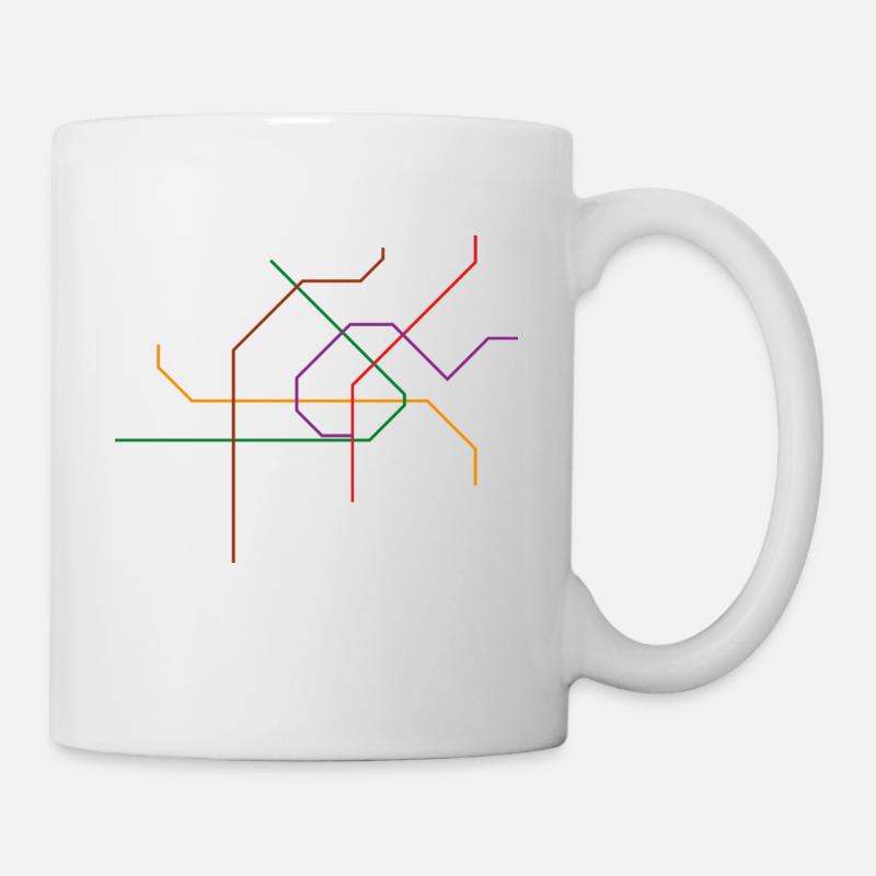 réseau souterrain Vienne - Mug blanc - blanc