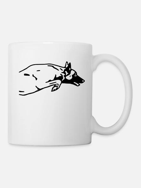 malinois dog - Mug blanc - blanc