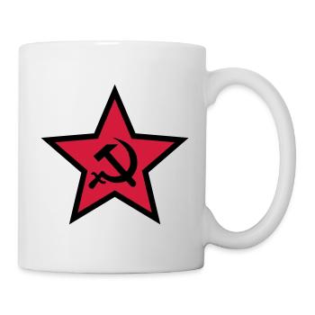 92 Hammer Sichel im Stern Russland Russia - Tasse - Weiß - Rechts