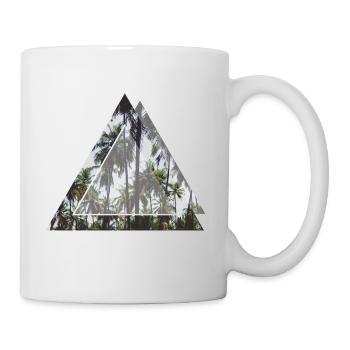 palmiers triangle - Mug blanc - blanc - Droite