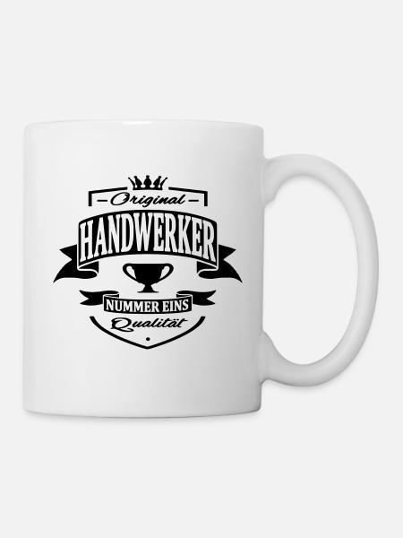 handwerker - Tasse - Weiß
