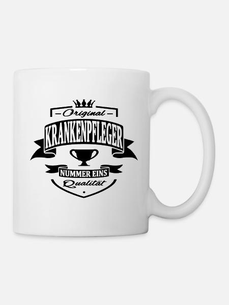 krankenpfleger - Tasse - Weiß