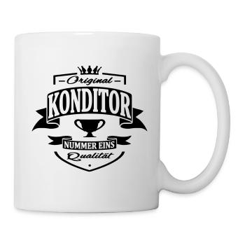 konditor - Tasse - Weiß - Rechts