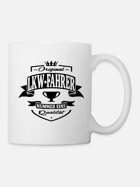 LKW fahrer - Tasse - Weiß