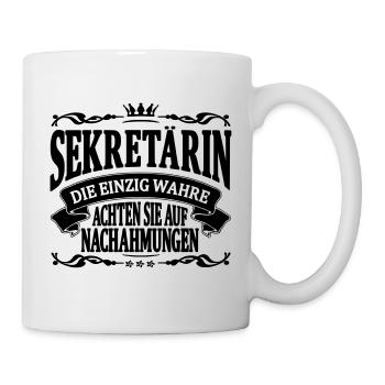 sekretärin die einzig wahre - Tasse - Weiß - Rechts