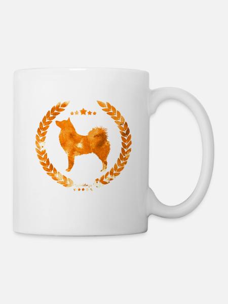 Finnische Spitzohrarmee Orange - Tasse - Weiß