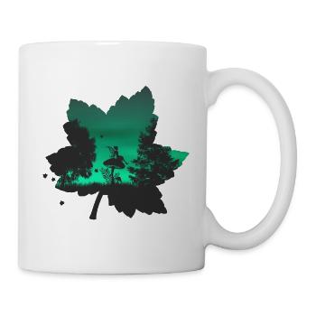 Waldelfe grün - Tasse - Weiß - Rechts