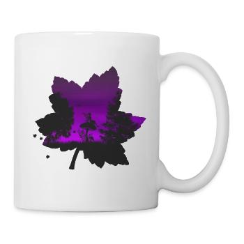 Waldelfe lila - Tasse - Weiß - Rechts