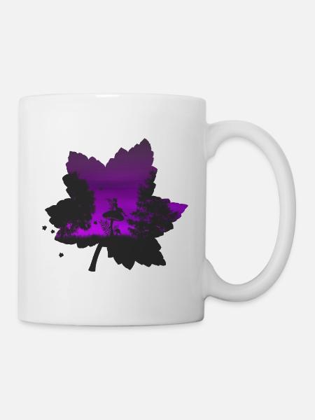 Waldelfe lila - Mug blanc - blanc