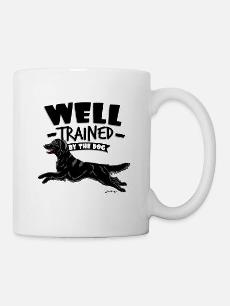 Flattie Well Trained - Mug - white