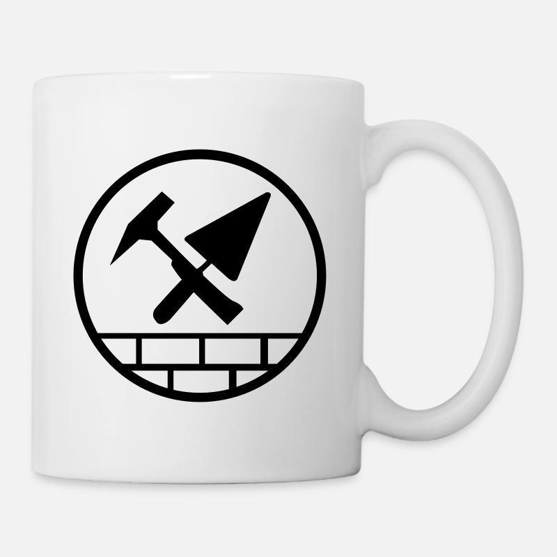 Bricklayer, bricklayer, bricklayer, concrete, craftsmen, wall - Mug - white