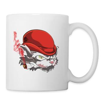 mafia cat shirt by CustomStyle - Mug - white - Right