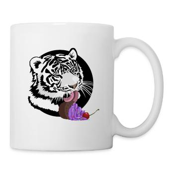 Naschkatze - Tasse - Weiß - Rechts