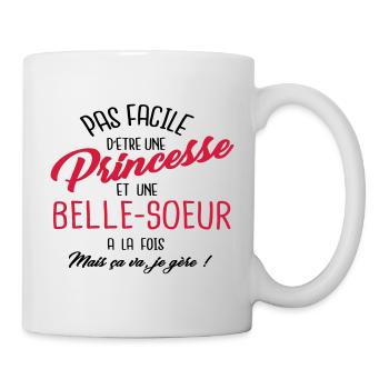 Princesse et belle-soeur - Mug blanc - blanc - Droite