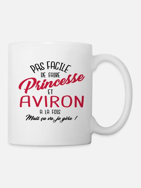 Princesse et aviron - Mug blanc - blanc