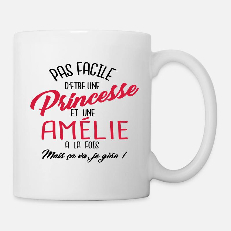 Princesse et Amélie - Mug blanc - blanc