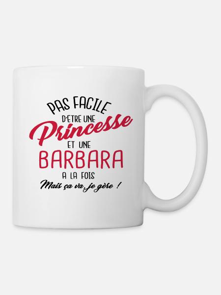 Princesse et Barbara - Mug blanc - blanc