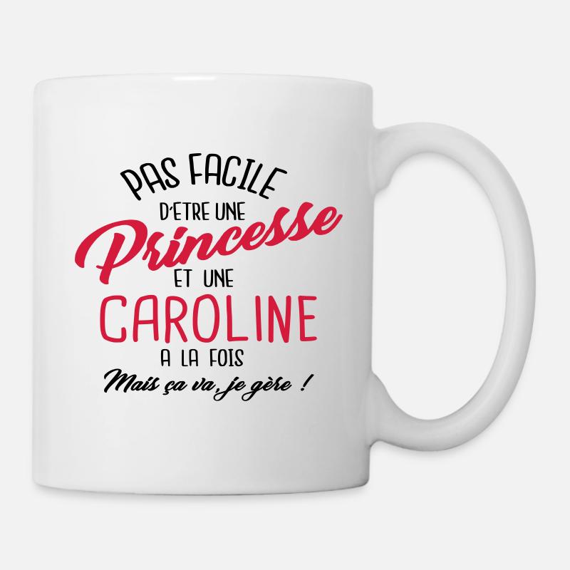 Princesse et Caroline - Mug blanc - blanc