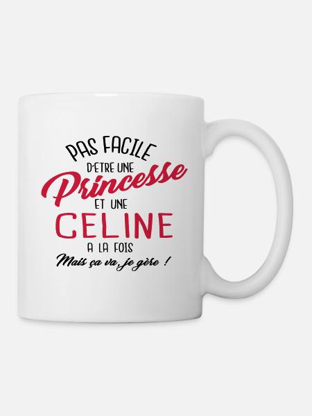 Princesse et Céline - Mug blanc - blanc