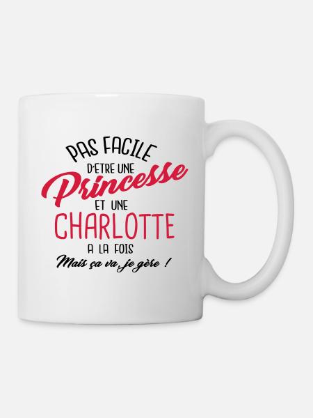 Princesse et Charlotte - Mug blanc - blanc