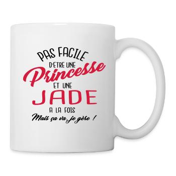 Princesse et Jade - Mug blanc - blanc - Droite
