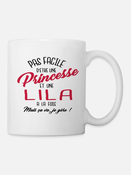 Princesse et Lila - Mug blanc - blanc