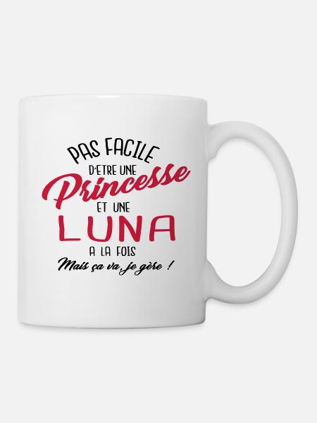 Princesse et Luna - Mug blanc - blanc